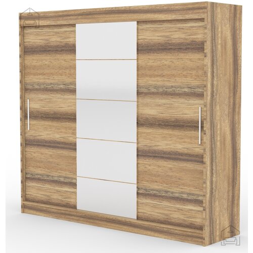ADRK Furniture Garderobna omara z drsnimi vrati Erwin - 235 cm - murano Slike