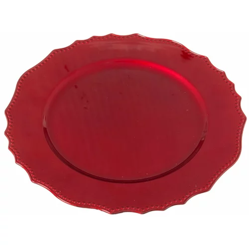 Unimasa Rdeč ovalni servirni pladenj Casa Selección, ø 33 cm