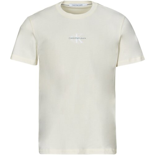 Calvin Klein Jeans Majice s kratkimi rokavi MONOLOGO TEE Bela Slike