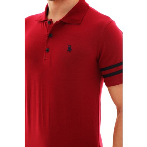 Dewberry DOUBLE SET T8585 MEN'S T-SHIRT-BLACK GLASS-BLACK WHITE Cene