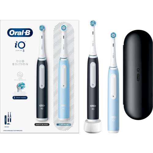 Oral-b iO3 duo, Električne četkice za zube, Crna+plava Slike