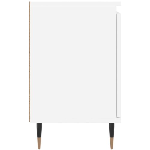  Noćni ormarići 2 kom bijeli 40 x 30 x 50 cm konstruirano drvo Slike