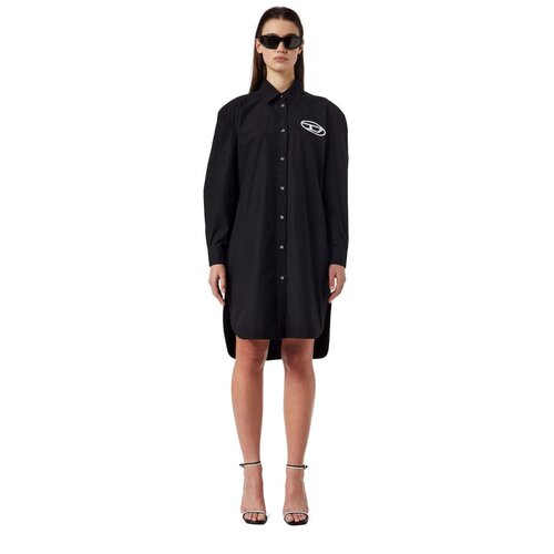 Diesel Dress- D-LUNAR-A DRESS black Cene