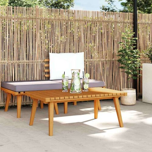 VidaXL Vrtni stolić za kavu 90 x 55 x 35 cm masivno bagremovo drvo Slike