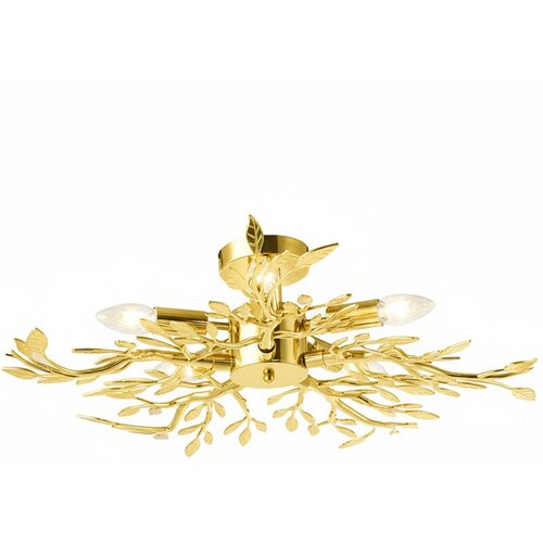 Toolight Moderna zlatna stropna svjetiljka EBT022-5C GOLD Slike