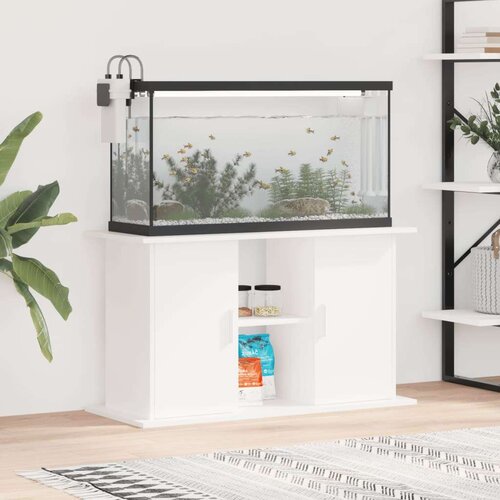  Za akvarij bijeli 101 x 41 x 58 cm od konstruiranog drva Slike