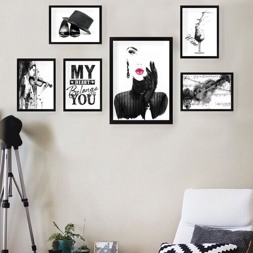 Wallity Set Slika SET_054, 6 Delova Cene