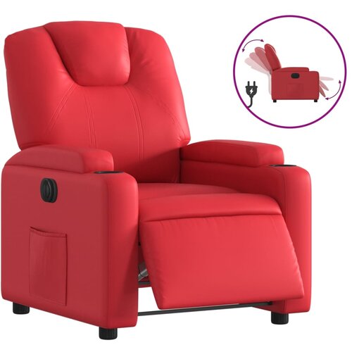 Maison Chic Električni naslanjač - Relax naslanjač rdeče umetno usnje, (22061072) Cene