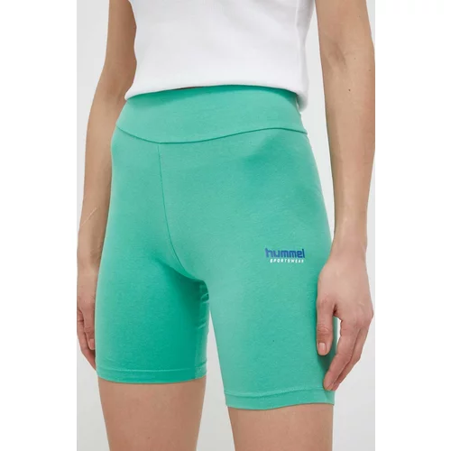 Hummel Kratke hlače ženski, zelena barva
