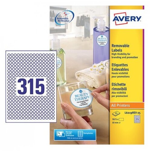 Avery Zweckform Etikete za označevanje, okrogle Ø 10 mm - L6019REV-25 Cene