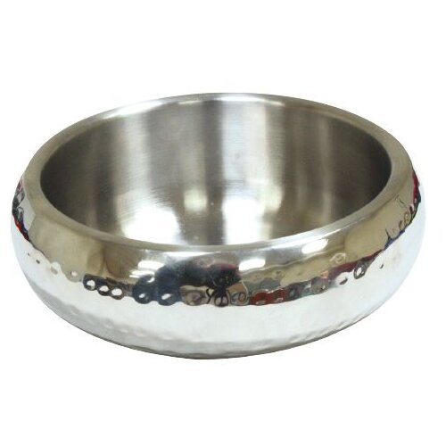 Croci Činija za pse Metal Dots, 800ml, 16cm, Siva Cene
