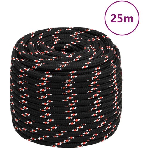 vidaXL Brodski konop crni 18 mm 25 m od polipropilena Cijene