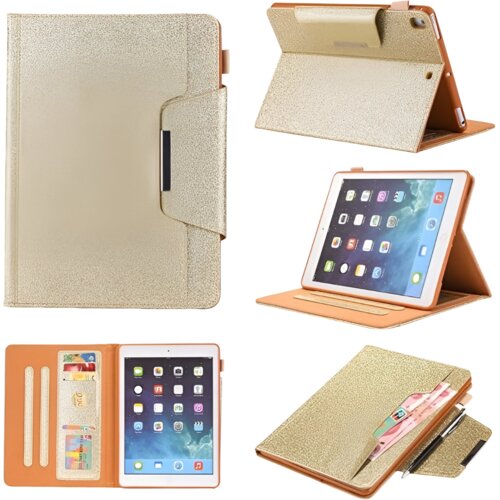 NIKCORP Preklopni ble&amp;scaron;čeč etui za iPad 10.2 (2021-2019) z magnetnim zapiranjem in funkcijo stojala, zlat, (5000139297) Slike