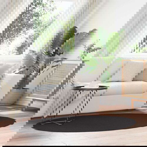  Tepih &amp;#039;HUARTE&amp;#039; Crna 100x200 cm Ovalni Slike
