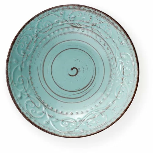 Brandani Turkizen keramični krožnik za juho Brandani Serendipity, ⌀ 20 cm