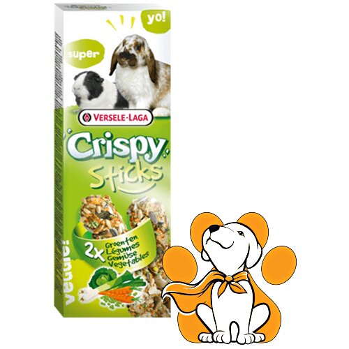 Versele-laga crispy Sticks za Kunice i Zamorce s Povrćem, 2kom 110g Slike