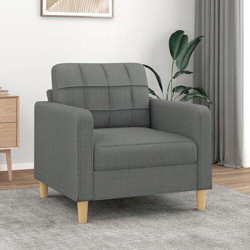 vidaXL Fotelj temno siv 60 cm blago Cene