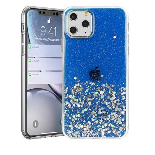 Nillkin silikonski ovitek z bleščicami sparkle za samsung galaxy A02s A025 - temno moder Cene