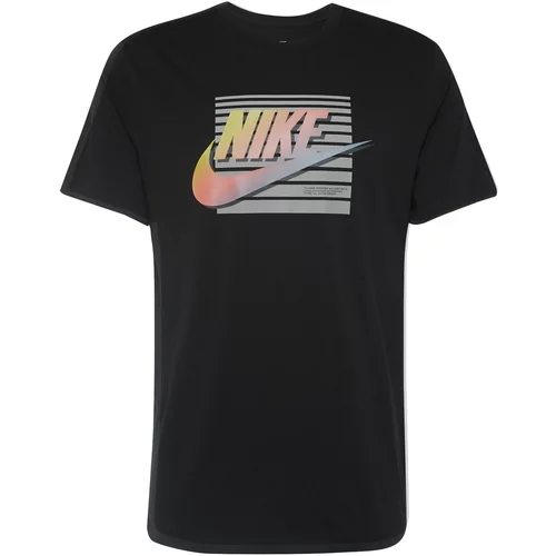 Nike Sportswear Majica 'FUTURA' svijetlosiva / koraljna / crna