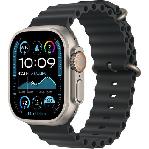 Apple pametni sat, 49mm, ocean band, crni Cene