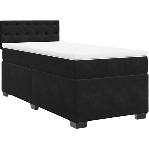 Maison Chic Box spring postelja - Vzmetna postelja z vzmetnico črna 100x200 cm žamet SL23109, (21880176) Cene