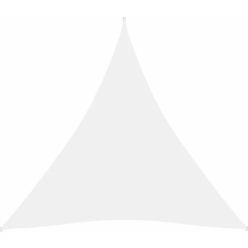 vidaXL Senčno jadro oksford blago trikotno 3x3x3 m belo