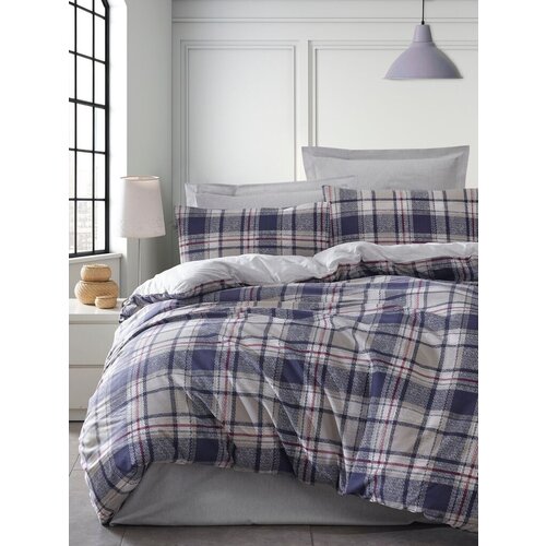 Lessentiel Maison set posteljina ekose, 160x240 cm, teget Cene