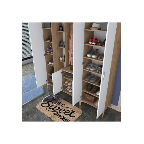 Hanah home EA128 - 2795 walnutwhite hall stand Slike