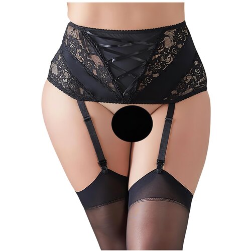 Cottelli Collection Plus Suspender Belt Black Cene