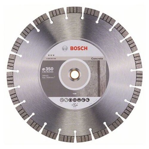 Bosch dijamantska rezna ploča Best for Concrete 350 x 20, 00+25, 40 x 3, 2 x 15 mm, 2608602658 Cene
