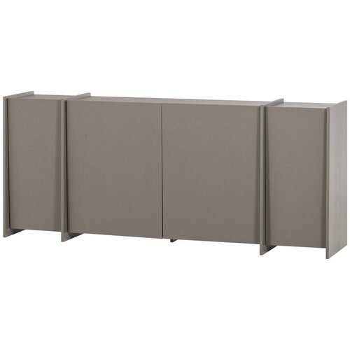 WOOOD Siva komoda v jesenovem dekorju 200x85x44 cm Brock &ndash; Cene