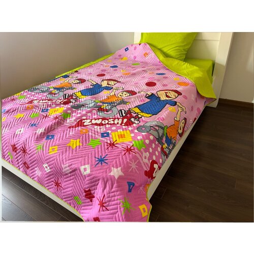  posteljina za dečiji krevet 4 season, roze-zelena Cene