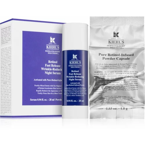 Kiehls Dermatologist Solutions Retinol Fast Release Wrinkle-Reducing Night Serum noćni serum protiv bora s retinolom 28 ml