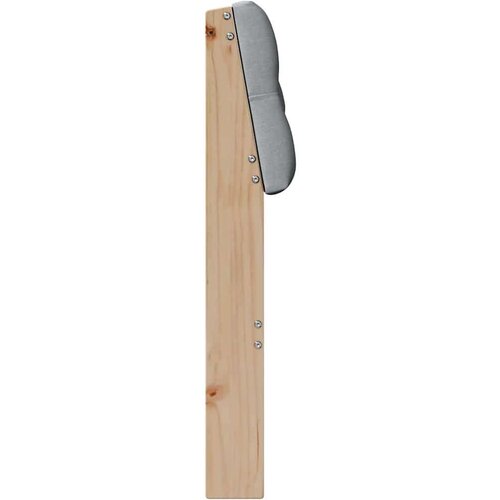 VidaXL tapecirani uzglavlje svijetlo siva 90 cm čvrsto borovo drvo Slike