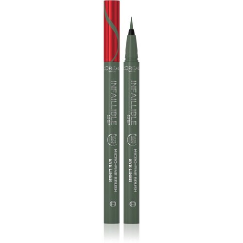 L´Oréal Paris Infaillible Grip 36H Micro-Fine Brush Eye Liner črtalo za oči za natančen nanos 0,4 g odtenek 01 Obsidian Black Cene