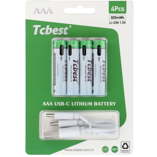 TCBEST punjiva baterija  R3 (aaa) 220 mah sa soketom type c + usb a kabal 4 x type c (4 kom) Cene