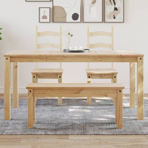 VidaXL Jedilna miza Panama 160x80x75 cm trdna borovina Slike