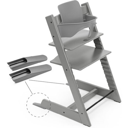 Stokke stol za hranjenje Tripp Trapp set 2v1 storm grey 684800 Slike
