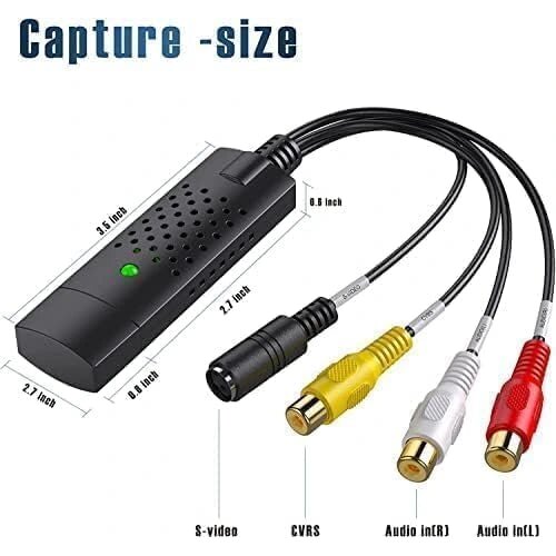 Razpakirano.si VHS na digitalni pretvornik USB 2.0 za zajem videa in zvoka, črn Cene