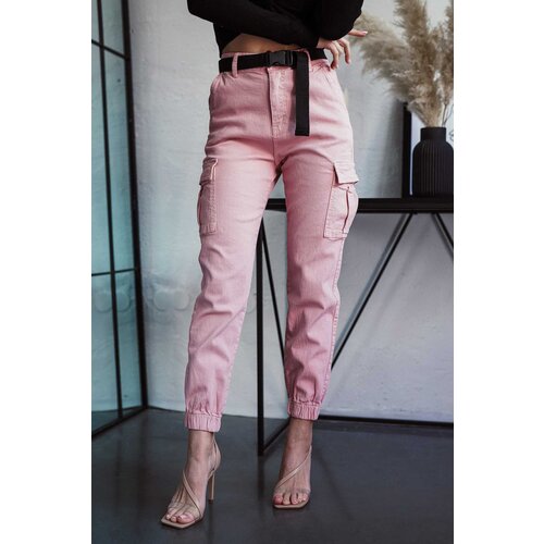 Beloved Cargo joggers hlače roza Cene