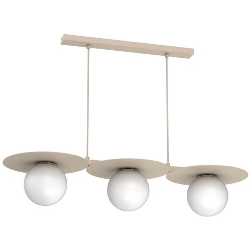  Luster na sajli FLAT 3xE27/15W/230V bež Slike