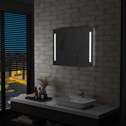 vidaXL kupaonsko LED zidno ogledalo 80 x 60 cm Cijene