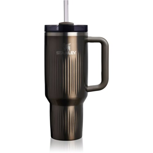 Stanley Quencher H2.O FlowState&amp;trade; Fluted Tumbler tumbler sa slamkom od nehrđajućeg čelika veliki Gunmetal Shine 1180 ml Slike