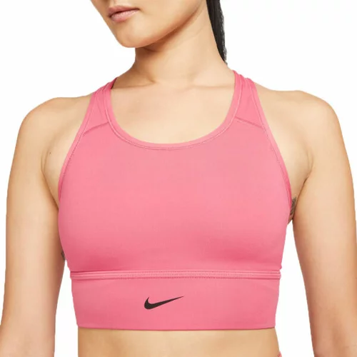 Nike SWOOSH LONG LINE BRA W Ženski sportski grudnjak, ružičasta, veličina