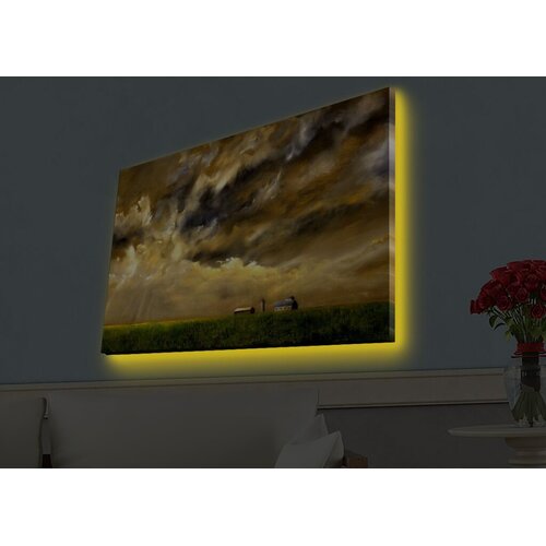Wallity Zidna slika sa LED osvetljenjem 4570HDACT-049, 45x70 cm Cene