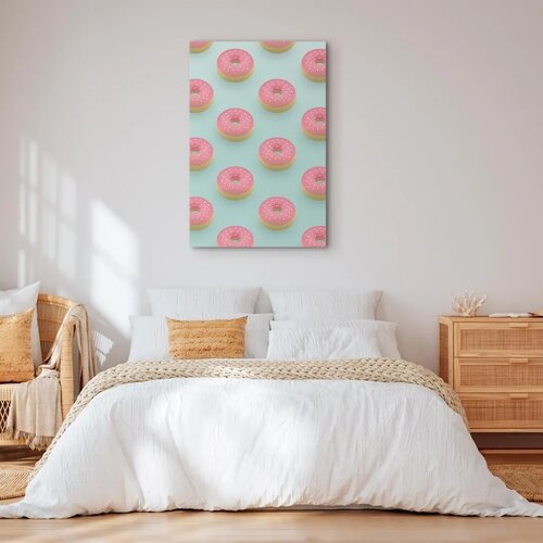  Slika - Pastel Donuts (1 Part) Vertical 20x30 Na talijanskom platnu Slike