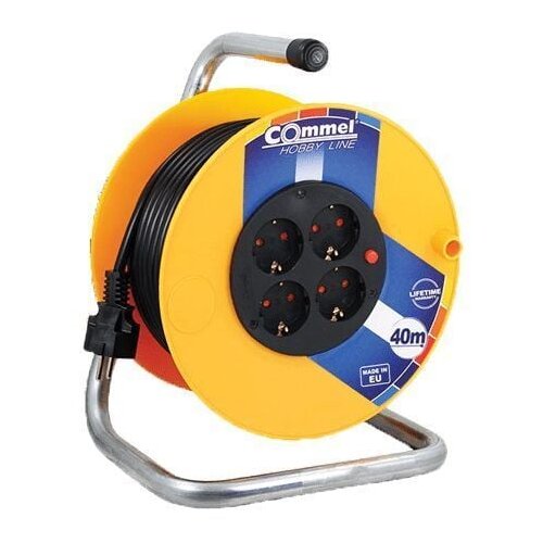 Commel &amp;quot;(c0956) produžni kabl sa motalicom 4 utičnice 280mm 40m žuta&amp;quot; Slike