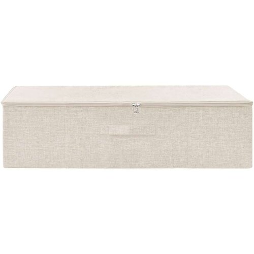 VidaXL Kutija za pohranu od tkanine 70 x 40 x 18 cm krem Slike