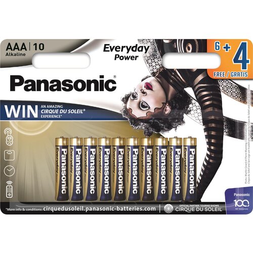 Panasonic LR03EPS/10BW-AAA 10 kom 6+4F Alkalne Ever baterije Slike