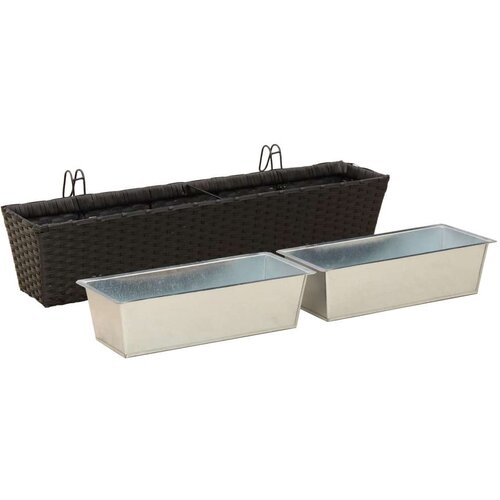  Ograda Metal - Crna 80 cm Slike